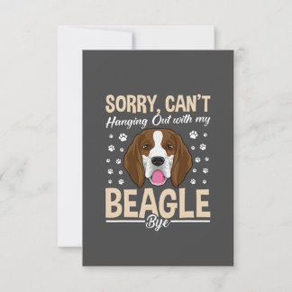 Beagle Dog Art Apparel/Beagle Hondenliefhebbers Be Bedankkaart
