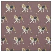 Beagle Dog Art Fabric Stof (Swatch)