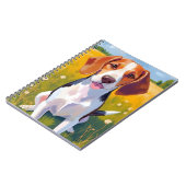 Beagle Dog Art Painting Notitieboek (Linkerzijde)