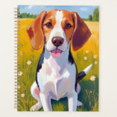 Beagle Dog Art Painting Planner (Voorkant)