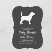 Beagle Dog Baby shower Geslacht Neutraal Kaart (Voorkant / Achterkant)