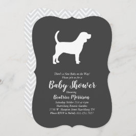 Beagle Dog Baby shower Geslacht Neutraal Kaart