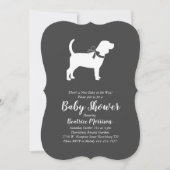 Beagle Dog Baby shower Geslacht Neutraal Kaart (Voorkant)