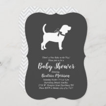 Beagle Dog Baby shower Geslacht Neutraal