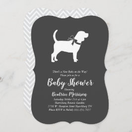 Beagle Dog Baby shower Geslacht Neutraal Kaart