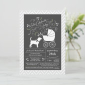 Beagle Dog Baby shower Geslacht Neutraal Kaart (Staand voorkant)