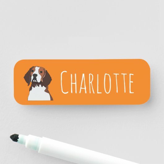 Beagle Dog Beagle Naamplaatje (In situ)