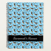 Beagle Dog Beagles Hondpatroonblauw Planner (Voorkant)