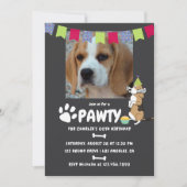 Beagle Dog Birthday Fotouitnodiging Kaart (Voorkant)