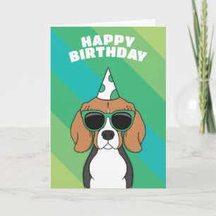 Beagle Dog Birthday Kaart