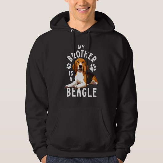 Beagle Dog Brother Son Daughter Pap Hoodie (Voorkant)