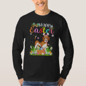 Beagle Dog Bunny Egg Hunting Beagle Happy Easter T-shirt (Voorkant)