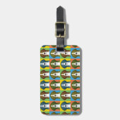 Beagle Dog Cartoon Pop-Art Bagagelabel (Voorkant verticaal)