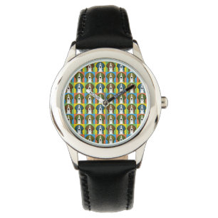 Beagle Dog Cartoon Pop-Art Horloge