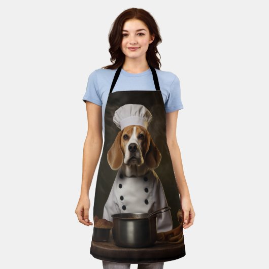 Beagle Dog Chef Schort (Gedragen)
