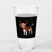 beagle dog christmas Classic T-Shirt Glas (Voorkant)