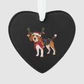 beagle dog christmas Classic T-Shirt Ornament (voorkant)
