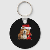 Beagle Dog Christmas T Shirt Christmas Dog Essenti Sleutelhanger (Voorkant)