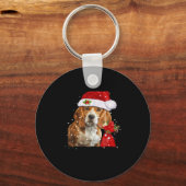 Beagle Dog Christmas T Shirt Christmas Dog Essenti Sleutelhanger (Voorkant)