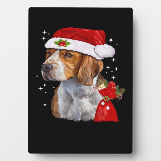 Beagle Dog Christmas T Shirt Dog Family Christmas  Fotoplaat (voorkant)