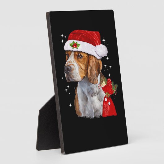 Beagle Dog Christmas T Shirt Dog Family Christmas  Fotoplaat (Zijkant)