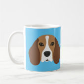 Beagle Dog Coffee Mok (Links)
