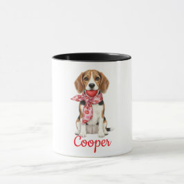 Beagle dog coffee mug happy valentines day 2026 mok