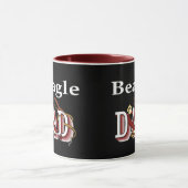 Beagle Dog Dad Mok (Midden)