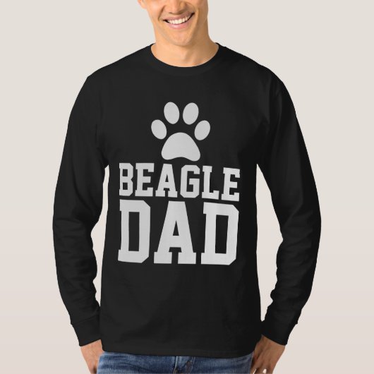 BEAGLE DOG DAD T-SHIRTS (Voorkant)