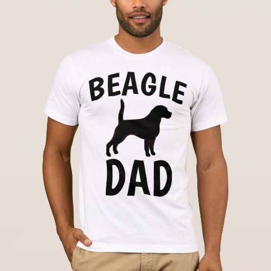 BEAGLE DOG DAD T-shirts (Voorkant)