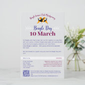 Beagle Dog Day Mailing  Briefpapier (Staand voorkant)