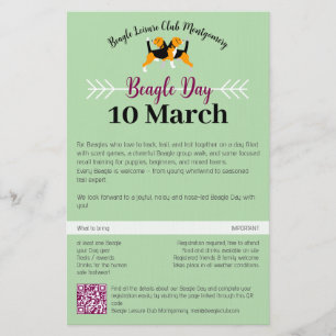 Beagle Dog Day Postpapier Briefpapier