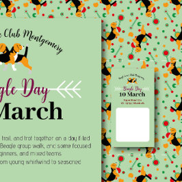 Beagle Dog Day Postpapier  Briefpapier