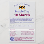 Beagle Dog Day Postpapier Briefpapier (Voorkant)