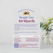Beagle Dog Day Postpapier Briefpapier (Staand voorkant)