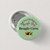 Beagle Dog Day Postpapier Ronde Button 3,2 Cm (Voorkant /achterkant)