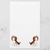 Beagle Dog Design Briefpapier (Voorkant)
