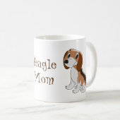Beagle Dog Design Persoonlijk Koffiemok (Voorkant rechts)