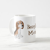 Beagle Dog Design Persoonlijk Koffiemok (Voorkant links)