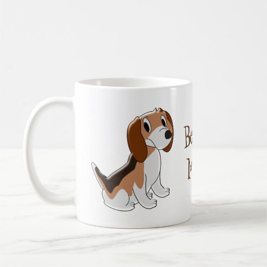 Beagle Dog Design Persoonlijk Koffiemok (Links)
