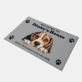 Beagle Dog Deurmat (Schuin)