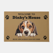 Beagle Dog Deurmat (Voorkant)