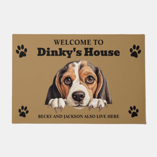 Beagle Dog Deurmat (Voorkant)