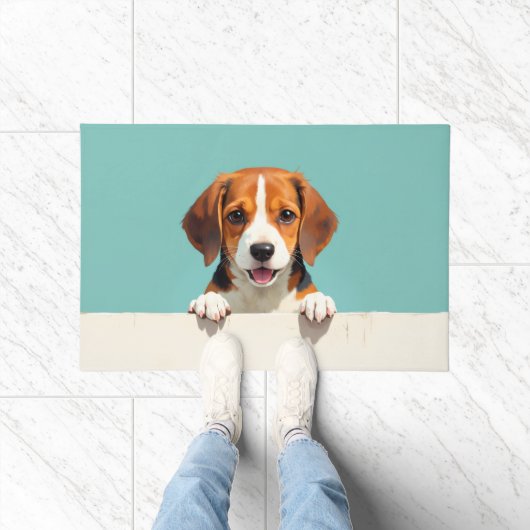 Beagle Dog Doormat Art Deurmat (Binnen)