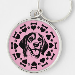 Beagle Dog Eigenaar Sleutelhanger