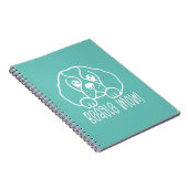 Beagle Dog Eigenaar van moeder/huisdier Hondenlief Notitieboek (Rechterzijde)