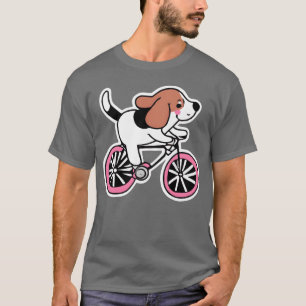 Beagle Dog Fiets Hondenliefhebber Puppy Grappig T-shirt