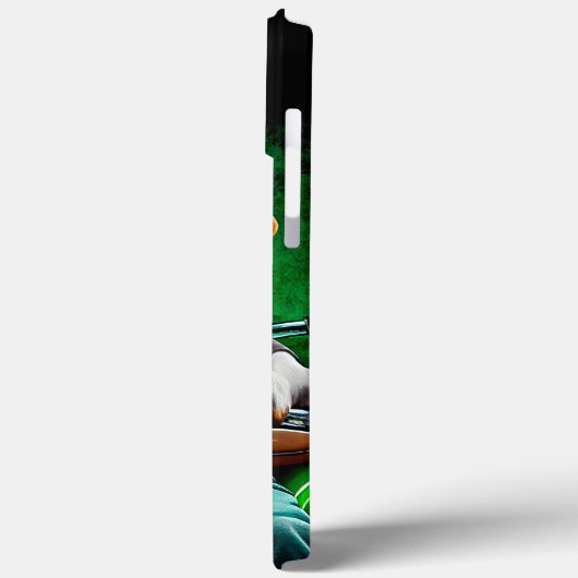 Beagle Dog fiets St. Patrick's Day Case-Mate iPhone Case (Achterkant / Links)