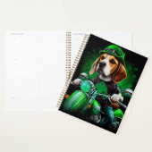Beagle Dog fiets St. Patrick's Day Planner (Display)