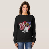 Beagle Dog Flag America Beagle Dog Trui (Voorkant volledig)